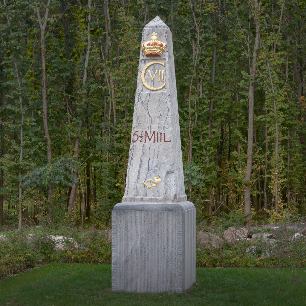 Fem en halv Miil sten / 5.5 Danish miles stone (41.25 km)