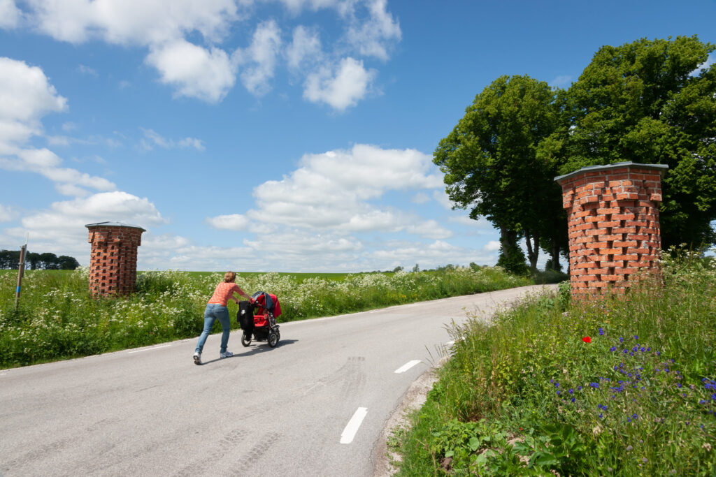 Portal til Charlottenlund Slot from Svarte / Portal to Charlottenlund Castle from Svarte, s
