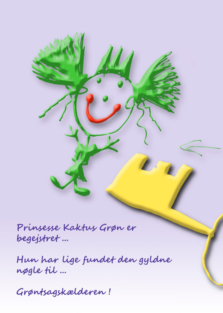 Prinsesse Kaktus Grøn / Princess Cactus Green