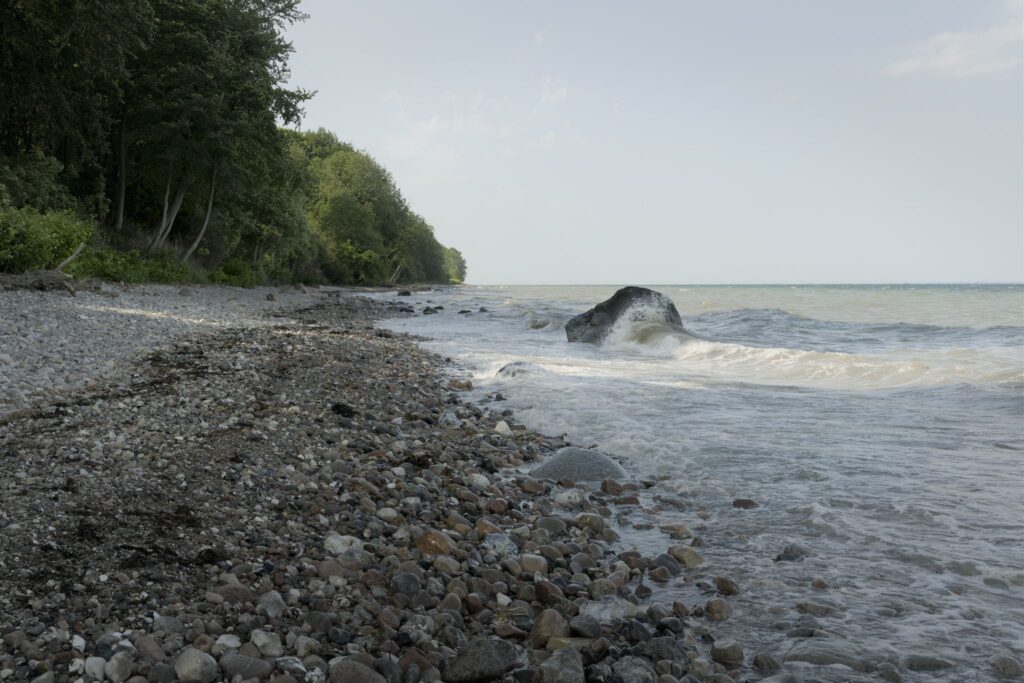 Ledeblok af basalt / Erratic boulder of basalt