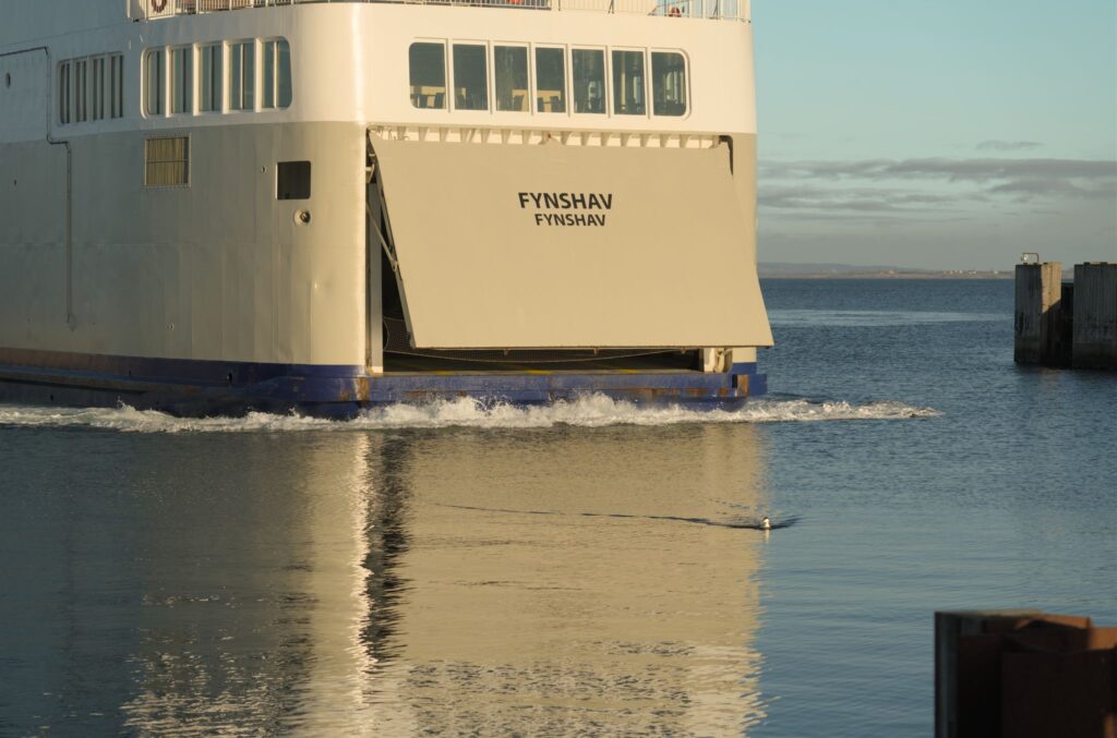 Færge og edderfugl / Ferry and eider Færge og edderfugl / Ferry and eider