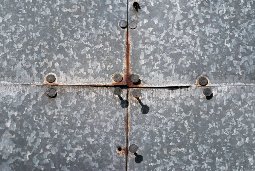 Galvaniseret krydsfelt / Galvanized cross section