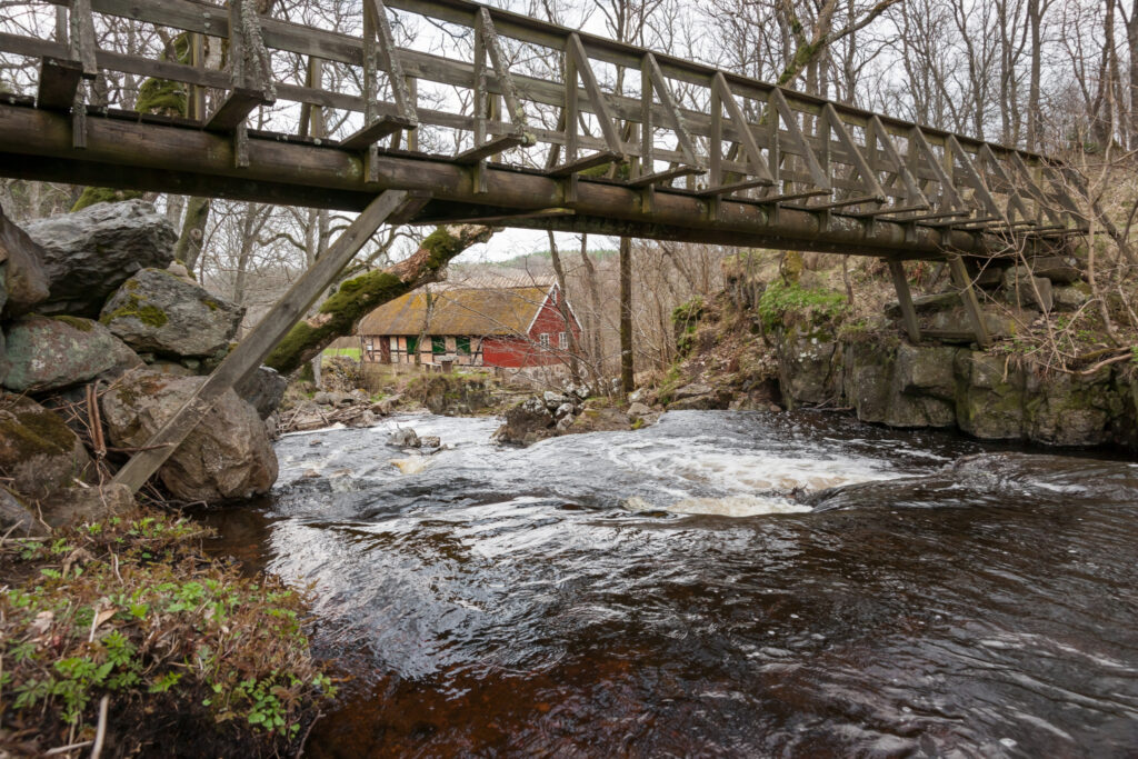 Hallamölla Vandmølle / Hallamölla Watermill, sw, (under the bridge)