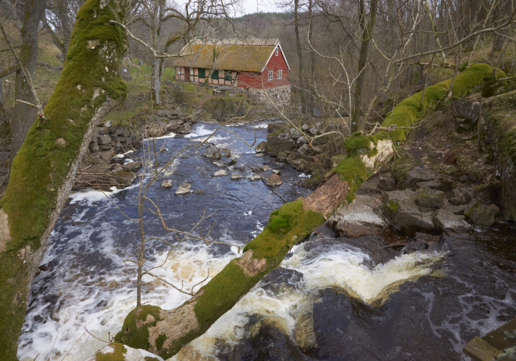 Hallamölla Vandmølle / Hallamölla Watermill, sw, (from the bridge)