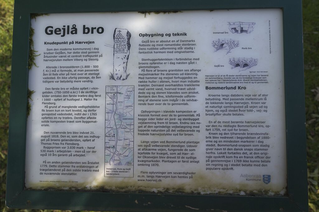 Gejlå bro, beskrivelse / Gejlå bridge, description